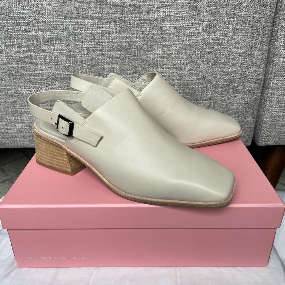 Intentionally blank, mules size 9